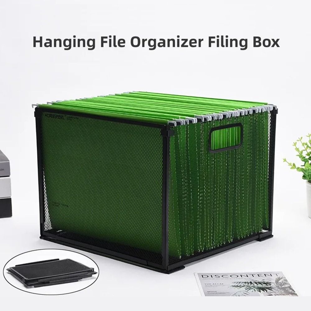 File Cabinet - Mesh metalen hangende maporganizer, mappen niet
