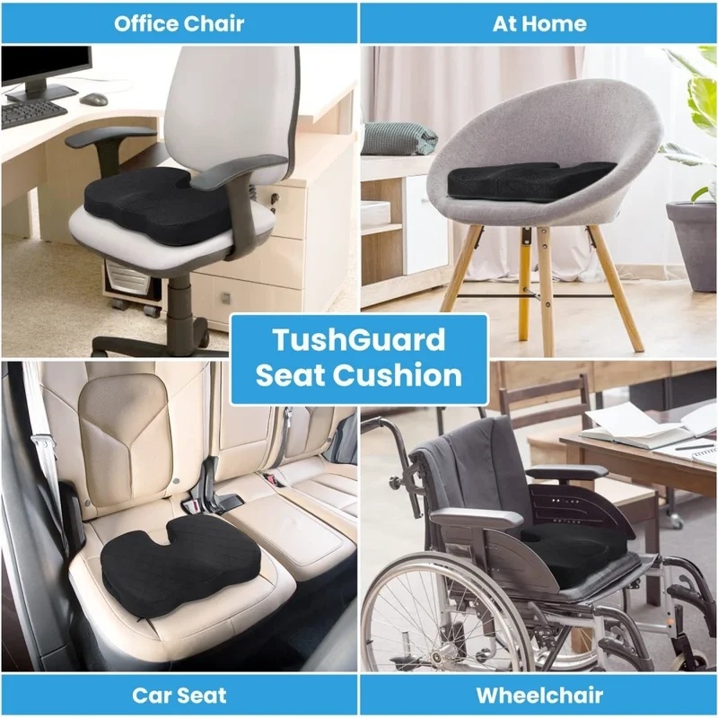 Office Chair Cushion - U-vormig zitkussen van traagschuim, ergonomisch ontworpen