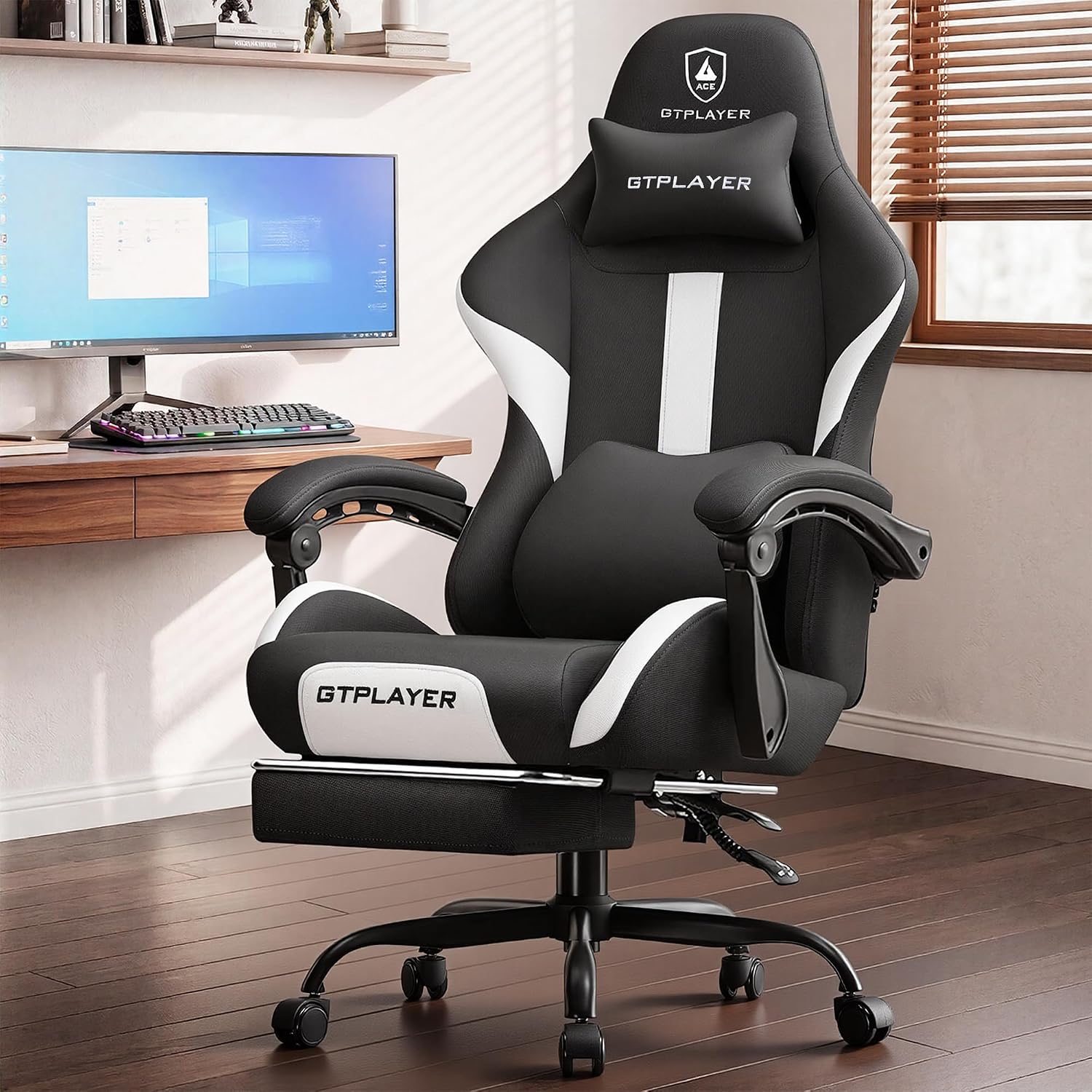 Office Chair Cushion - LUCKRACER Gamingstoel voor grote en lange