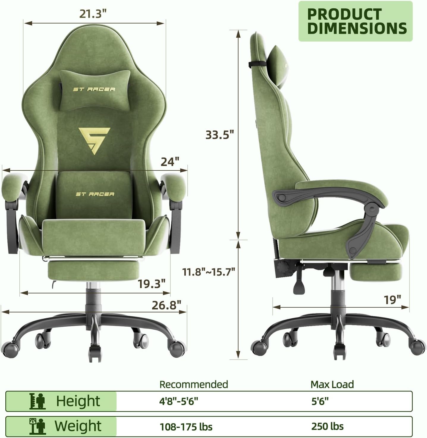 Gamingstoel in racestijl voor  - Office Chair Cushion recensie en prijs