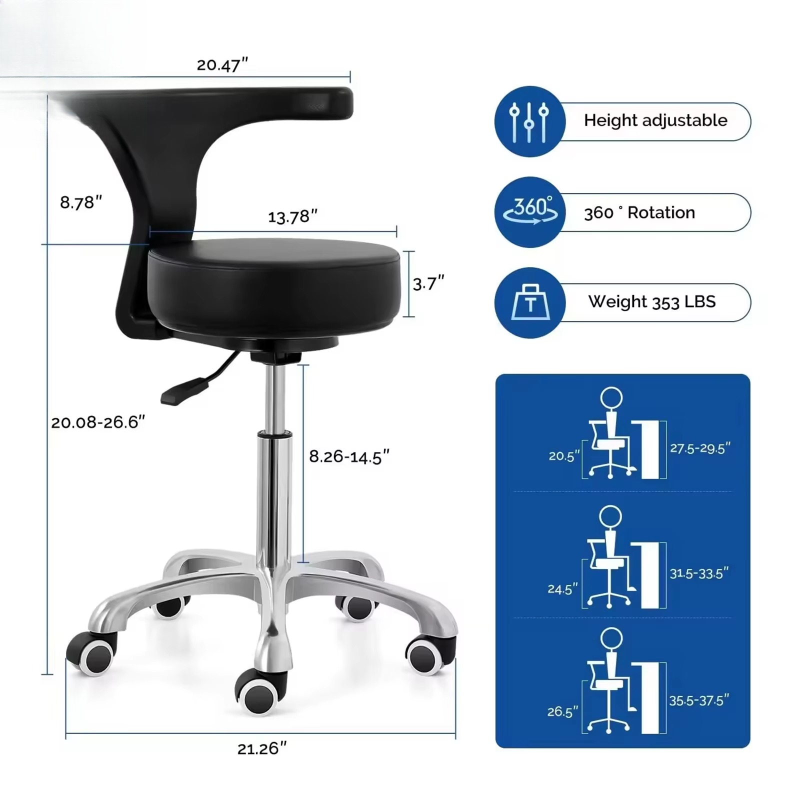 Scandinavische minimalistische - Office Stool recensie en prijs
