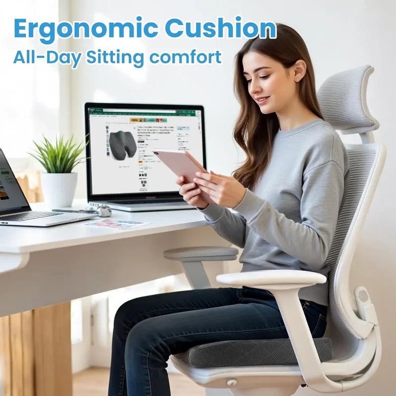 U-vormig zitkussen van traagsc - Office Chair Cushion recensie en prijs