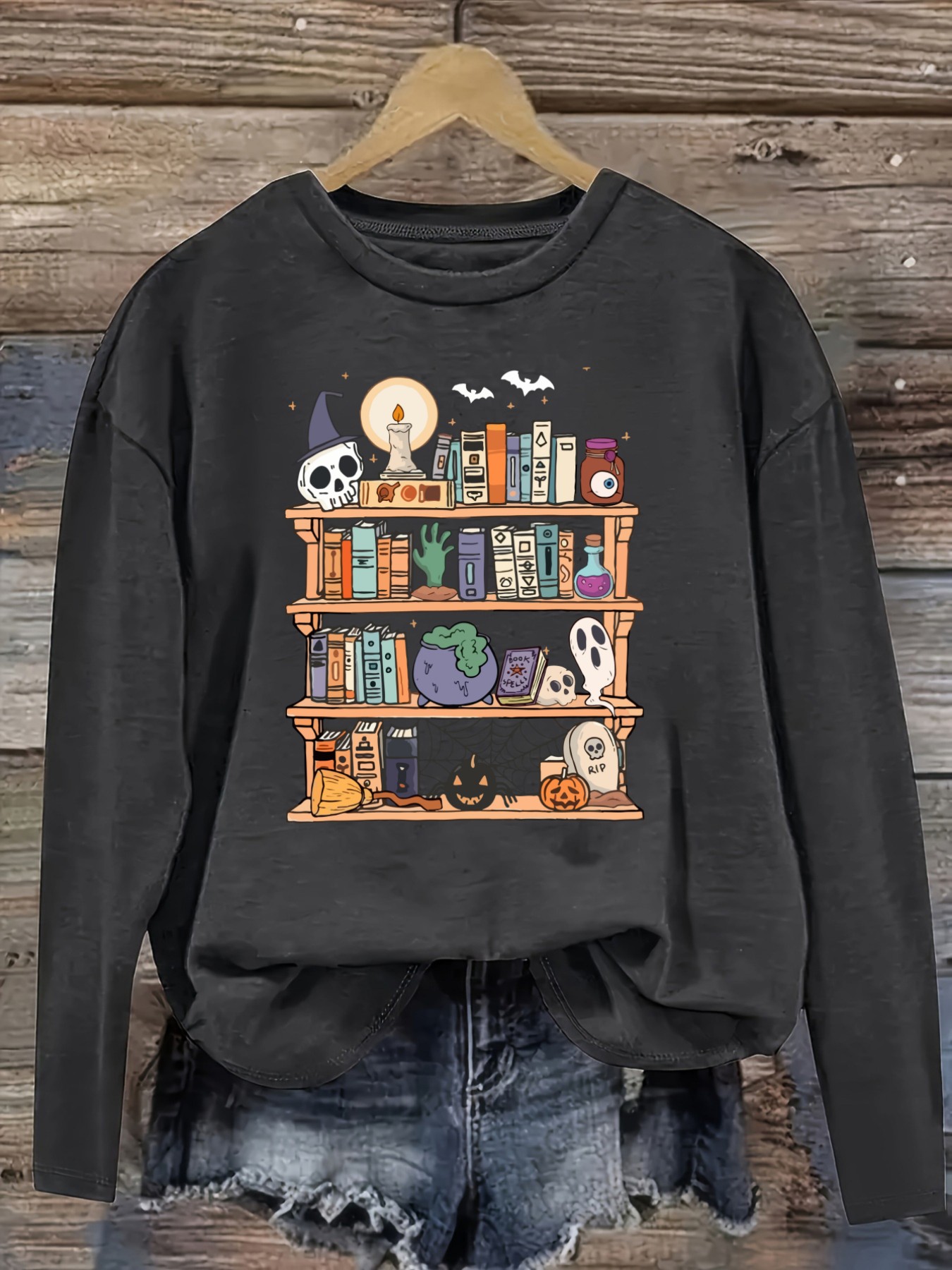 Dames Casual T-shirt met lange - Bookshelf recensie en prijs