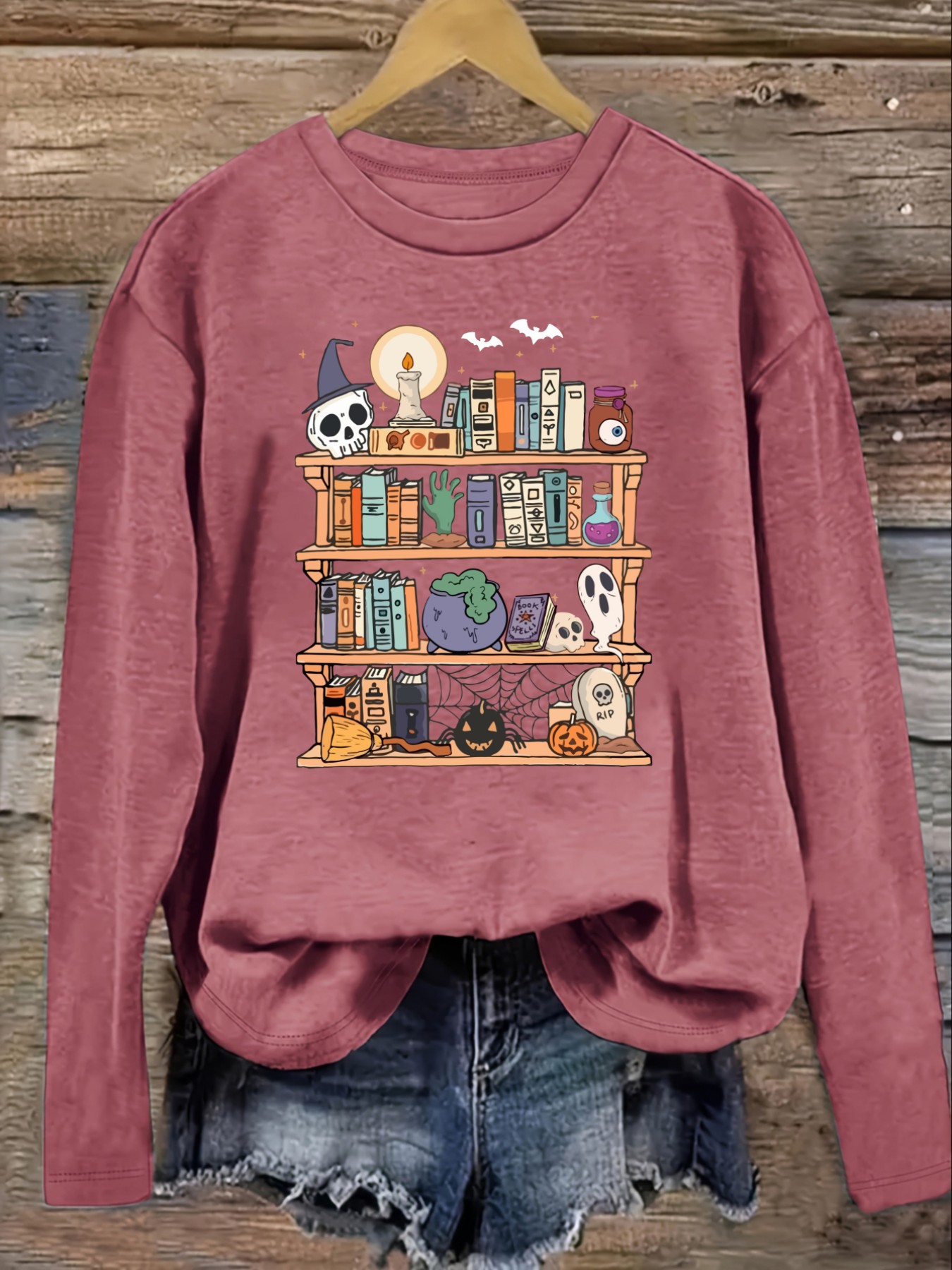Dames Casual T-shirt met lange - Bookshelf recensie en prijs