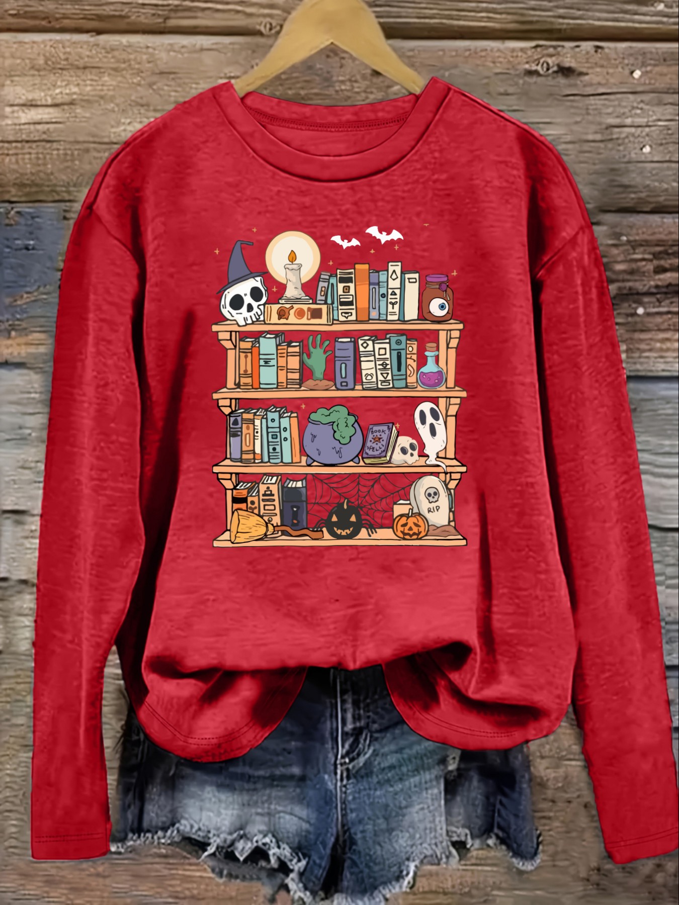 Dames Casual T-shirt met lange - Bookshelf recensie en prijs