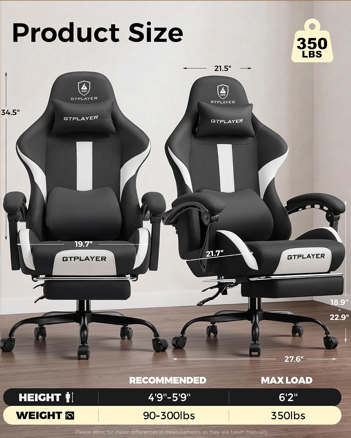 LUCKRACER Gamingstoel voor gro - Office Chair Cushion recensie en prijs