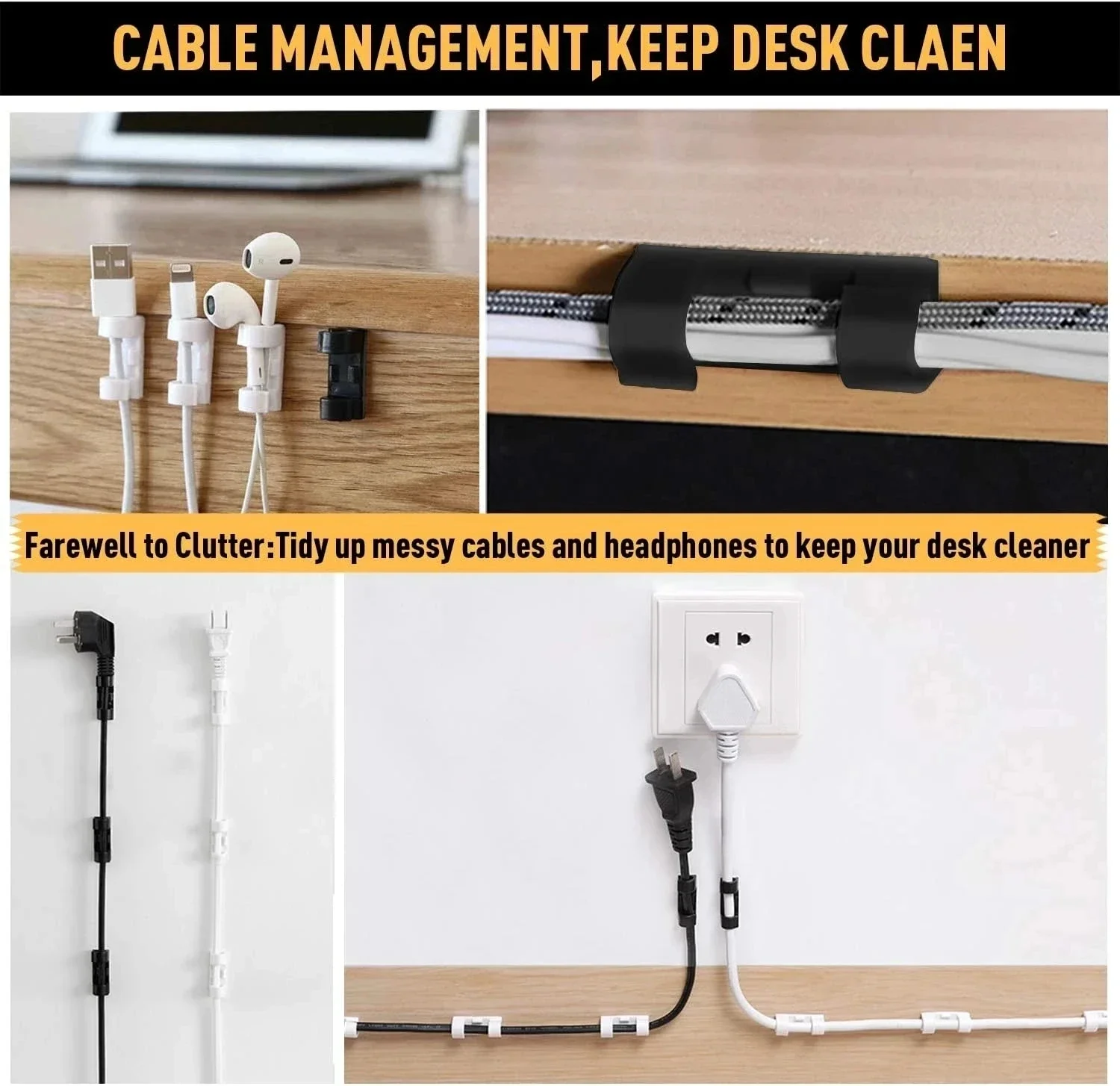 Kabelclips Organizer Draadhoud - Desk Organizer recensie en prijs